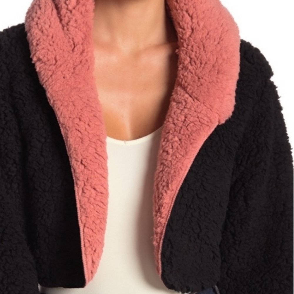 Unveil Shearling Fuzzy Reversible Teddy Hoodie